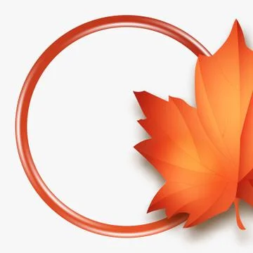 Hello Autumn Sales vector Fall leaves season sale banner with place for text Stock Illustration