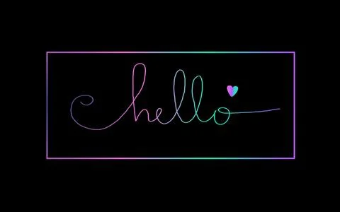 Hello background hand writing Stock Illustration