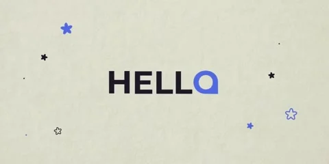 Hello color design motion graphics Stock Footage 267821400