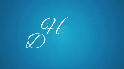 Hello December text animation with blue background Stock Footage 223782645