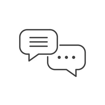 Hello dialogue balloon icon in flat style. Speech bubble vector illustratio.. Stock Illustration