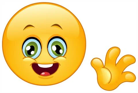 Hello emoticon Stock Illustration