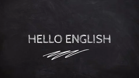 Hello English Intro Video Stock Footage 263114688