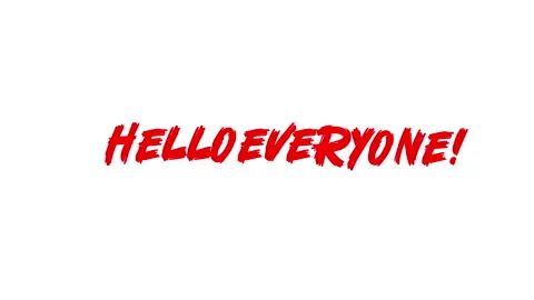 Hello Everyone Animated Typography Motion Graphic Stock-Footage 335428683