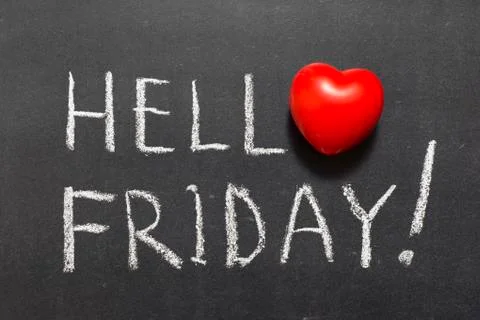 Hello friday Stock-Fotos