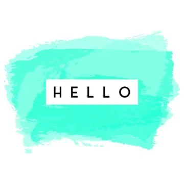 Hello Greeting Card Design Stock Illustration