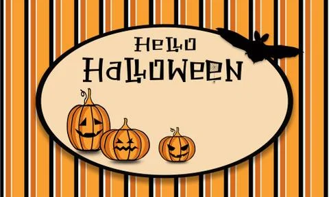 Hello Halloween-2 Illustrazione stock