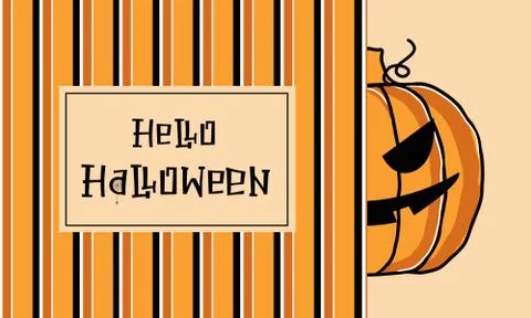 Hello Halloween-4 Illustrazione stock
