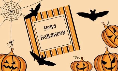 Hello Halloween-5 Illustrazione stock