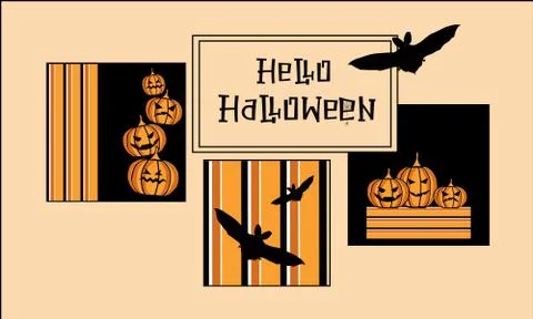Hello Halloween-6 Illustrazione stock