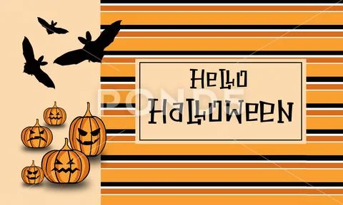 Hello Halloween Mockup PSD Template