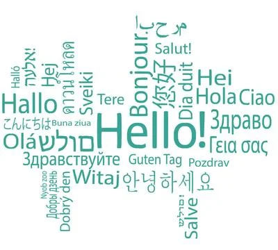 Hello Hello, different languages. Vector. Copyright: xZoonar.com/Anastasiy... Stock Photos