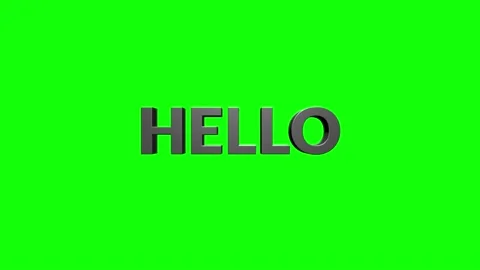 Hello Hi kinetic animated text. Great fo... | Stock Video | Pond5
