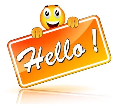 Hello icon Illustrazione stock