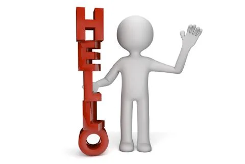 Hello Illustrazione stock