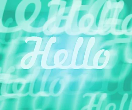 Hello Stock Illustration