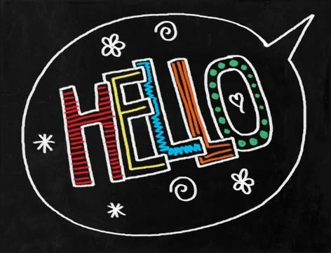 Hello Stock-Illustration