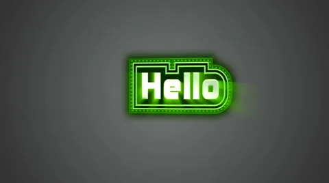 Hello Label Stock Footage 1183408