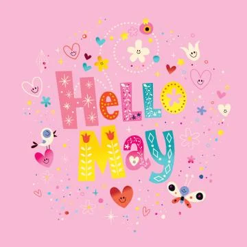 Hello May Stock-Illustration