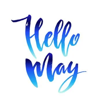 Hello may quote. Stock Illustration