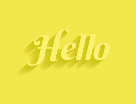 Hello message Stock Illustration
