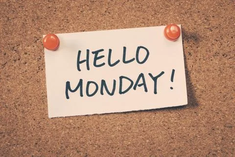 Hello Monday Stock Photos