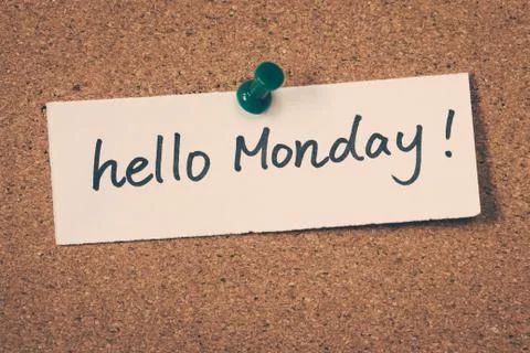 Hello Monday Stock Photos