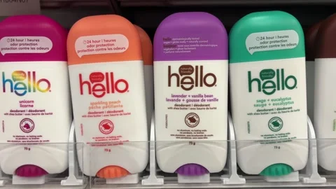 Hello naturally friendly deodorant Stock-Footage 289321463
