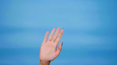 waving goodbye hand
