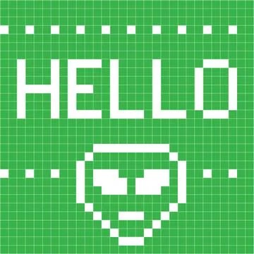 Hello pattern 스톡 일러스트