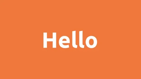 Hello pop up text Vídeo Stock 140387872