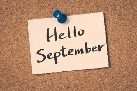 Hello September Stock Illustration