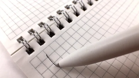 Hello on the sheet of paper Video stock 91333812