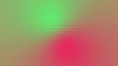 Hello Spring and Reddish Pink pixelated gradient motion background loop. Mo.. Stock Footage 231927395