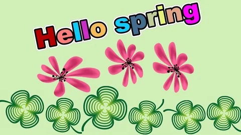 Animated Spring Flowers Stock Video Footage | Royalty Free Animated ...