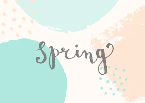 Hello Spring Design 스톡 일러스트