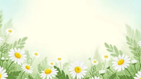 Hello Spring Floral Background with Copy Space and Welcome Greeting 4K Stock Footage 332262458
