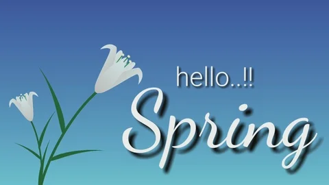 Hello Spring...!! Stock Footage