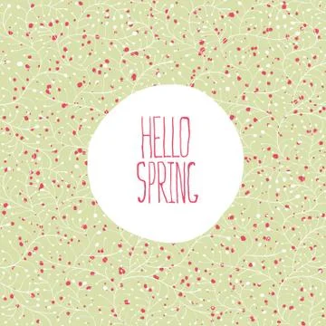Hello Spring Illustration