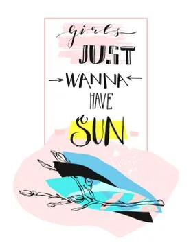 Hello spring lettering typography set. Calligraphy postcard or poster graphic Stock Illustration