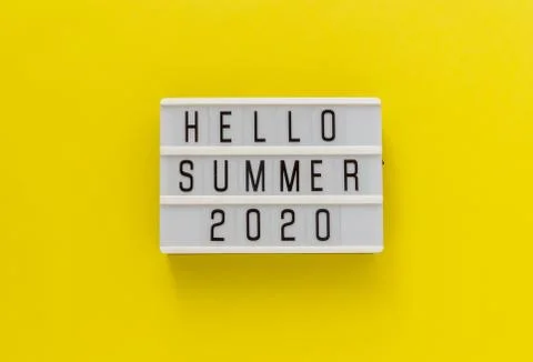 Hello summer 2020 Foto stock