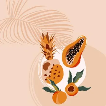 Hello summer card. Stock Illustration