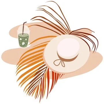 Hello summer card. Stock Illustration