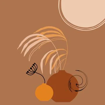 Hello summer card landscape. Stock Illustration
