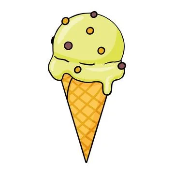 Hello summer, cool ice cream for a hot summer day. Stock Illustration