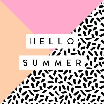 Hello Summer Design Illustrazione stock