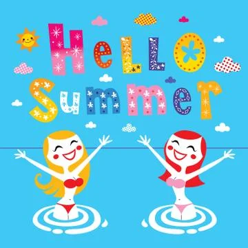 Hello summer Stock Illustration