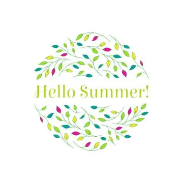 Hello summer Stock-Illustration