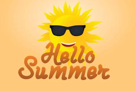 Hello summer Stock Illustration