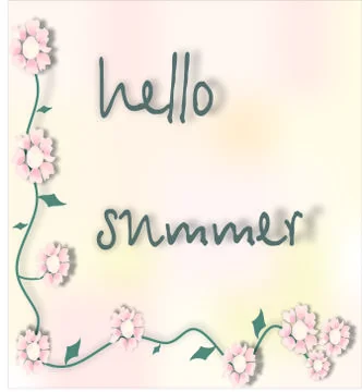 Hello summer Stock Illustration